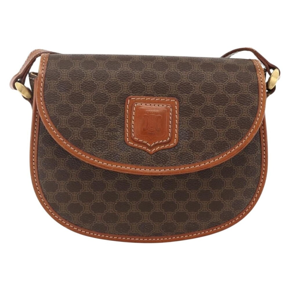 Celine Vintage Macadam Canvas and Leather